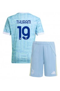 Fotbalové Dres Juventus Khephren Thuram #19 Dětské Venkovní Oblečení 2025-26 Krátký Rukáv (+ trenýrky)